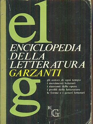 Bild des Verkufers fr enciclopedia della letteratura garzanti zum Verkauf von Librodifaccia