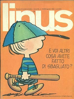 Linus n. 8/ agosto 1984