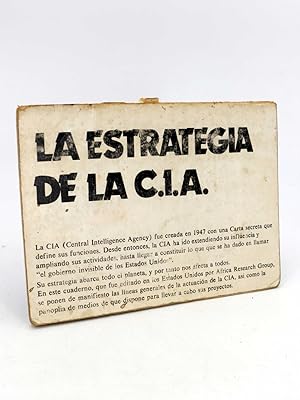 Imagen del vendedor de CUADERNOS BETA LA ESTRATEGIA DE LA CIA C.I.A (Africa Research Group) A. Redondo, 1972 a la venta por Libros Fugitivos