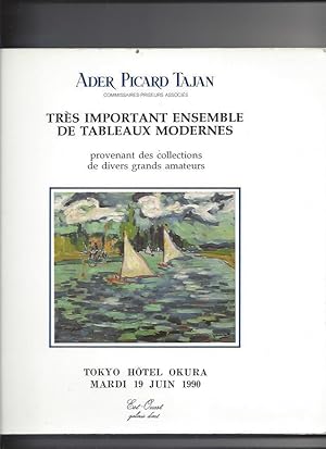 Tres important ensemble de tableaux modernes provenant des collections de divers grands amateurs