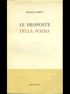 Seller image for Le proposte della poesia for sale by Librodifaccia