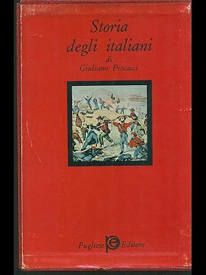 Bild des Verkufers fr Storia degli Italiani 2 volumi zum Verkauf von Librodifaccia