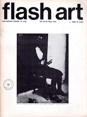 flash art No 54 - 55. International Review of Arts. May 1975. Direttore / Editor: Giancarlo Politi.