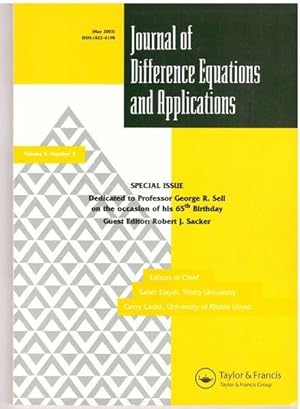 Imagen del vendedor de Journal of Difference Equations and Applications May 2003 Vol 9 Number 5 by Saber Elaydi; Gerry Ladas a la venta por Lavendier Books