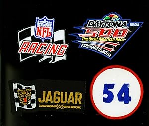 Nascar 4 Patch lot- Daytona 500 - Lennie Pond- NFL Racing- Jaguar