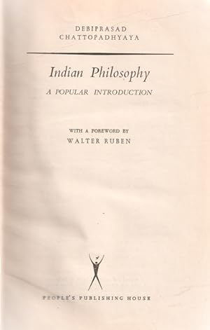 Seller image for Indian Philosophy: A Popular Introduction for sale by Goulds Book Arcade, Sydney