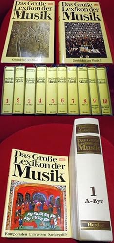 Seller image for Das groe Lexikon der Musik in 8 Bnden, Komponisten, Interpreten, Sachbegriffe + Geschichte Der Musik in 2 Bnden, zusammen 10 Bnde, vollstndig. for sale by Antiquariat Clement