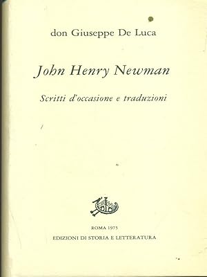 Bild des Verkufers fr John Henry Newman. Scritti d'occasione e traduzioni zum Verkauf von Librodifaccia