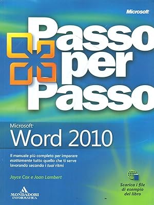 Bild des Verkufers fr Microsoft Word 2010 zum Verkauf von Librodifaccia