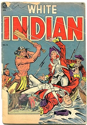 WHITE INDIAN #13 1954-FRANK FRAZETTA INDIAN ART-WESTERN FR/G