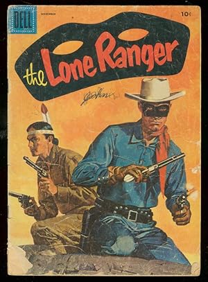 LONE RANGER COMICS #89 1955-DELL WESTERN-TONTO COVER FR/G