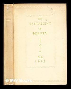 Seller image for The testament of beauty : a poem in four books for sale by MW Books