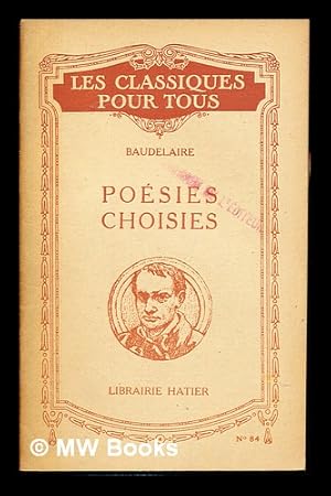 Seller image for Posies choisies : Notices et notes par H. Peyre de Btouzet for sale by MW Books