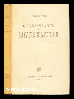 Imagen del vendedor de Connaissance de Baudelaire a la venta por MW Books