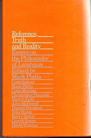 Seller image for Reference Truth and Reality: Essays on the Philosophy of Language for sale by Dorley House Books, Inc.