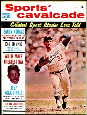 Image du vendeur pour Sports' Cavalcade #6 1964-Sandy Koufax-Dodgers-Willie Mays-Johansson-FN mis en vente par DTA Collectibles