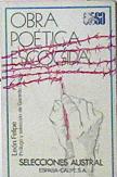 Imagen del vendedor de Obra Poetica Escogida a la venta por Almacen de los Libros Olvidados