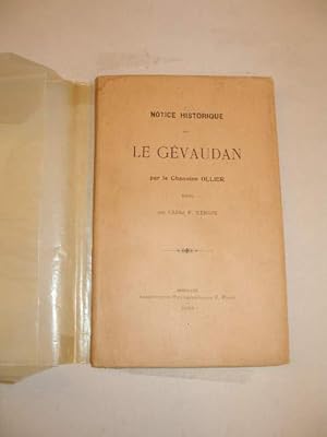 NOTICE HISTORIQUE SUR LE GEVAUDAN