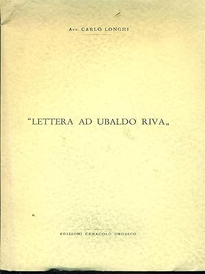 Lettera ad Ubaldo Riva