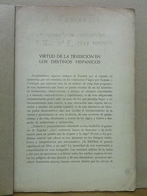 Bild des Verkufers fr Virtud de la tradicin en los estudios hispnicos zum Verkauf von Librera Miguel Miranda