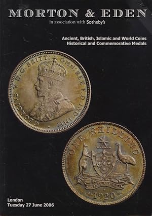 Morton & Eden June 2006 Ancient, British, Islamic & World Coins, Hisotric Medals