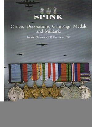 Spink 1997 Orders, Decorations, Militaria