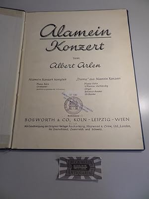 Albert Arlen : Alamein Konzert - Piano solo.