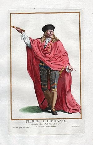 Bild des Verkufers fr Pierre Loredano Capitain General de Mer de Venise" - Pietro Loredan Doge of Venice Portrait costumes zum Verkauf von Antiquariat Steffen Vlkel GmbH