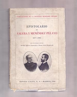 Seller image for EPISTOLARIO DE VALERA Y MENENDEZ PELAYO, 1877-1905 for sale by Libreria 7 Soles