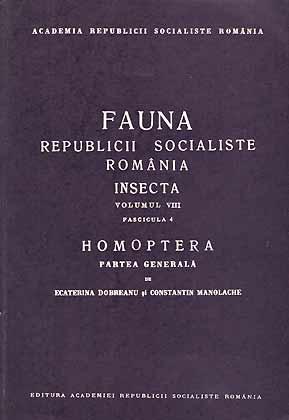 Bild des Verkufers fr Fauna Republicii Populare Romnia, Insecta Vol. VIII, Fas. 4: Homoptera, Partea Generala [in Romanian] zum Verkauf von ConchBooks