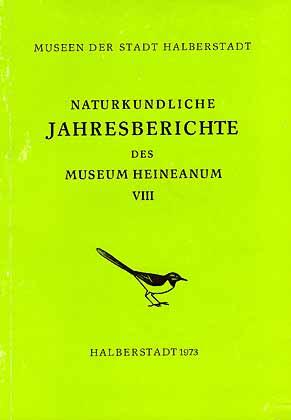 Bild des Verkufers fr Naturkundliche Jahresberichte des Museum Heineanum 8 zum Verkauf von ConchBooks