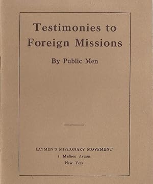 Image du vendeur pour Testimonies to Foreign Missions mis en vente par Lincbook