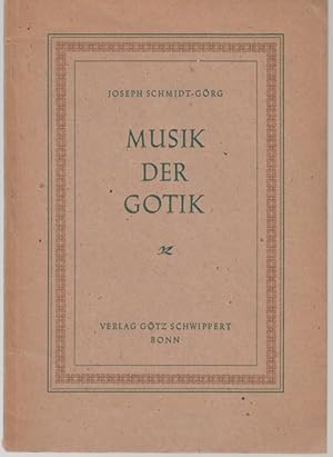 Bild des Verkufers fr Musik der Gotik zum Verkauf von Graphem. Kunst- und Buchantiquariat