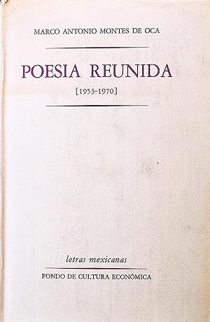 Seller image for Poesa Reunida (1953-1970) for sale by Casa Camino Real