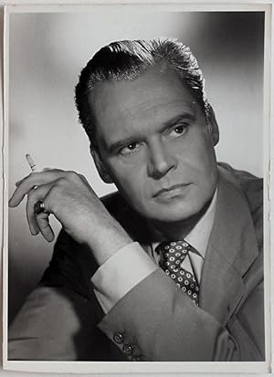 Echtes Original 1950er Schauspieler, nicht identifiziert, Pressefoto mit Stempel