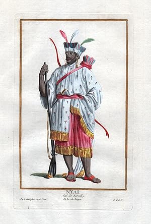 Bild des Verkufers fr Nyai Roi de Barsilly" - Barsils Eurasia Turkey Persia king Portrait costumes zum Verkauf von Antiquariat Steffen Vlkel GmbH