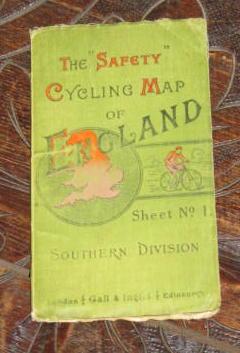The "Safety" Cycling Map of England - Sheet No.1 - Southern Division - Scale: Ten Miles to an Inch