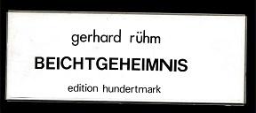 Beichtgeheimnis.