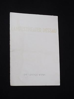 Image du vendeur pour Programmheft 9 Landestheater Dessau 1960/61. DIE LUSTIGE WITWE von Leon/ Stein, Lehar (Musik). Insz.: Alfred Tichy, musikal. Ltg.: Wolfgang Schmorl, Bhnenbild/ Kostme: Gnter Kretzschmar, techn. Lgt.: Stefan Rummel. Mit Anny Drr, Horst Lunow, Christa Gelien, Rolf Mller, Gunter Bttcher, Hubertus Kper, Richard Surek mis en vente par Fast alles Theater! Antiquariat fr die darstellenden Knste