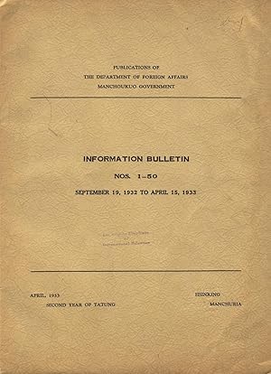 Seller image for Information bulletin, nos. 1-50, September 19, 1932 to April 15, 1933 [cover title] for sale by Zamboni & Huntington