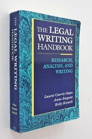 Bild des Verkufers fr The Legal Writing Handbook: Research, Analysis, and Writing zum Verkauf von Cover to Cover Books & More