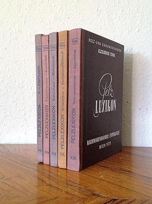 Pelzlexikon, 5 Bände. (= Pelz- und Rauhwarenkunde, 17.-21. Band).