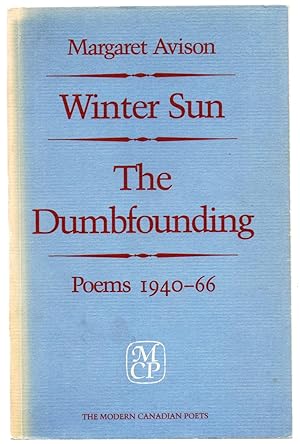 Bild des Verkufers fr Winter Sun/The Dumbfounding. Poems 1940-66 zum Verkauf von Attic Books (ABAC, ILAB)