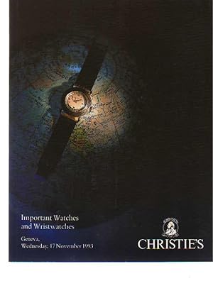 Christies 1993 Important Watches & Wristwatches