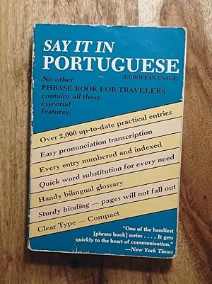 Seller image for SAY IT IN PORTUGUESE : European Usage (Dover Language Guides Say It Series) for sale by 100POCKETS