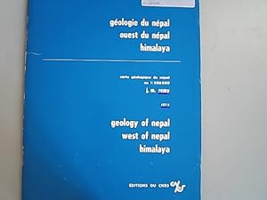 Image du vendeur pour Geology of Nepal, West of Nepal, Himalaya. Geologie du Nepal ouest du Nepal, Himalaya : carte geologique du Nepal au 1/506880. mis en vente par Antiquariat Bookfarm