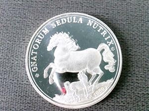 Münze/ Medaille: Gnatorum Sedula Nutrix 1989/ Tuta sub hoc clypeo, Replik Silbermünze wohl 500/10...