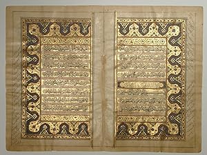 Doppelblatt aus dem Heiligen Koran.