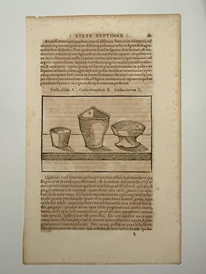 Seller image for De Re metallica libri XII (Vom Berg- und Httenwesen). Buch VII: Vom Probierwesen, Blatt 181/182 (VD17 23:297726T). Dritte lateinische Ausgabe. for sale by Versandantiquariat Christine Laist