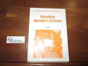 Immagine del venditore per Reading modern drama; Teil: Texte., The zoo story. E. Albee; Landscape / H. Pinter. Krapp's last tape / S. Beckett. Ausgew. u. komm. / Unterrichtsmodelle fr die Sekundarstufe II [zwei] : Reihe Englisch venduto da Antiquariat im Kaiserviertel | Wimbauer Buchversand